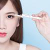2Pcs Stainless Steel Eyelash Comb Straight Handle Folding Eyebrow Brush Eye Makeup Tools for Eyebrow Eyelash (White Golden) view 3