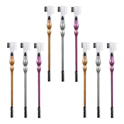 Beaupretty 9pcs Dual- Eyebrow Comb Eyelash Brush Makeup Tools for Women Spiral Design for Precision Grooming