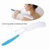 Back Scrubber, Long Curved Handle Soft Sponge Body Cleaning Exfoliating Brush Lotion Applicator for Shower view 2