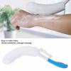 Back Scrubber, Long Curved Handle Soft Sponge Body Cleaning Exfoliating Brush Lotion Applicator for Shower view 3