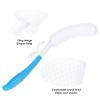 Back Scrubber, Long Curved Handle Soft Sponge Body Cleaning Exfoliating Brush Lotion Applicator for Shower view 4