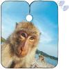 Visesunny Barber Cape - Monkey Polyester Hair Cutting Salon Apron, Anti-Static Haircut Water-Resistant Shaving Cloth, Beard Shaving Bib, Hairdressing Cape view 1