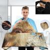 Visesunny Barber Cape - Monkey Polyester Hair Cutting Salon Apron, Anti-Static Haircut Water-Resistant Shaving Cloth, Beard Shaving Bib, Hairdressing Cape view 3