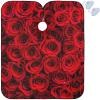 Visesunny Barber Cape - Red Rose Close Texture Polyester Hair Cutting Salon Apron Anti-Static Haircut Water-Resistant Shaving Cloth Beard Shaving Bib view 1