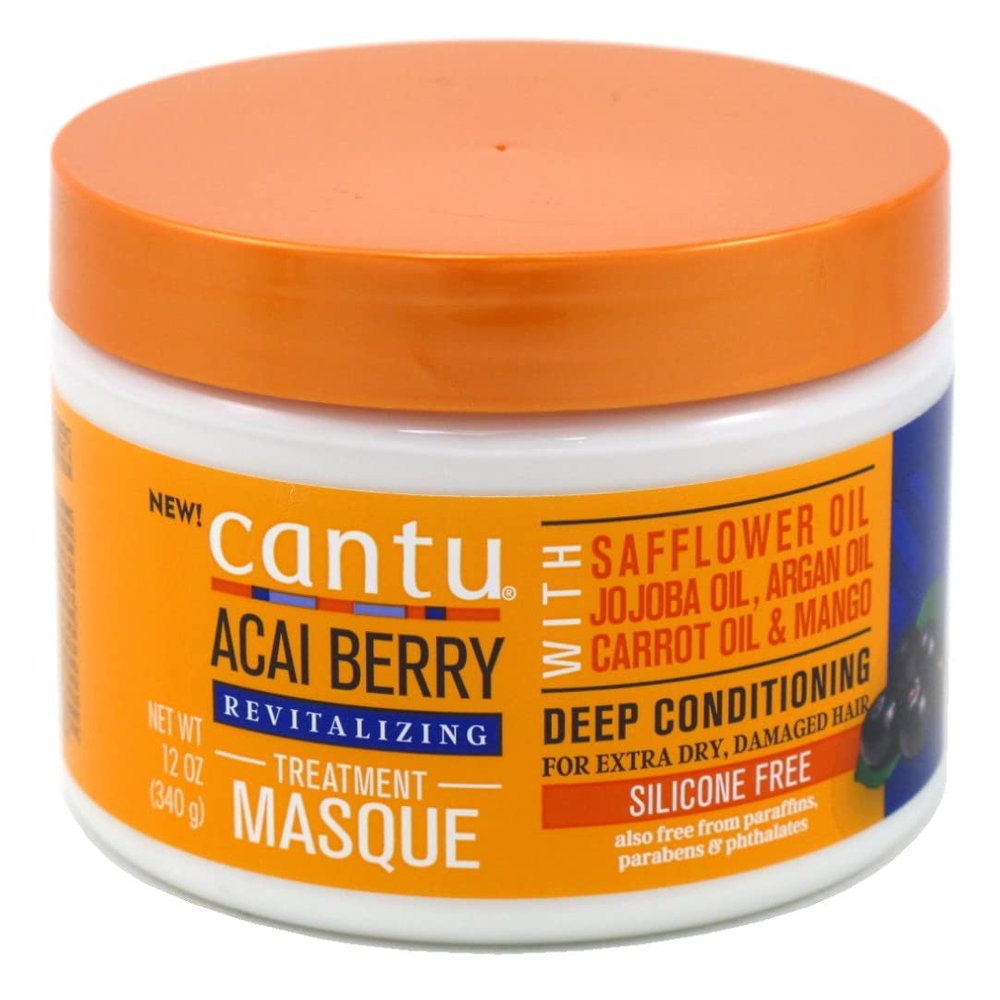 Cantu Revitalizing Treatment Masque, Acai Berry, 12 oz (340 g)