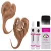 ADD-ON CROWN Human Hair/HF Synthetic Blend Topper by Envy, 5PC Bundle: Topper, 4oz Mara Ray Luxury Shampoo & Conditioner, Wide Tooth Comb, and 19 Page Belle of Hope Guide (Light Grey) view 2