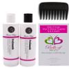 ADD-ON LEFT Human Hair/HF Synthetic Blend Topper by Envy, 5PC Bundle: Topper, 4oz Mara Ray Luxury Shampoo & Conditioner, Wide Tooth Comb, and 19 Page Belle of Hope Guide (Medium Grey) view 4