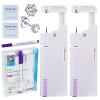Firstomato 2PCS Disposable Ear Piercing Kit Aseptic Ear Piercing Gun Self Use Ear Piercings Kit Cartilage Piercing Gun with Hypoallergenic Earrings5mm 6-prongs crystal) view 1