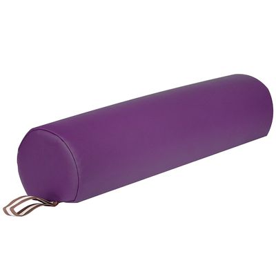 Master Massage 6 inch 3/4 Round Massage Bolster,Massage Bolster Pillow Cushion,100% PU Upholstery Massage Bolster for Massage Tables (Purple)