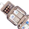 NISHEL Travel Toiletry Bag for Women, Makeup Essentials Organizer, Hanging Case for Accessories, Cosmetics, Large Size, Purple view 3