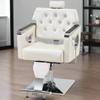 BarberPub Barber Chair Reclining Salon Chair for Hair Stylist, Antique Hair Spa Salon Styling Beauty Equipment 8132(Champagne) view 2