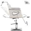 BarberPub Barber Chair Reclining Salon Chair for Hair Stylist, Antique Hair Spa Salon Styling Beauty Equipment 8132(Champagne) view 4