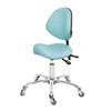 Antlu Saddle Stool Dental Hygienist Chair with Back Support, Rolling Esthetician Saddle Stool for Lash Salon Tattoo Shop Spa Dentist Clinic (with Backrest, Cyan) view 1