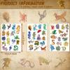 288 Pieces 18 Sheets Dragon Temporary Tattoos Stickers, Dragon Birthday Party Favor Supplies Waterproof Tattoos for Kids Adults Good Party Decor Classroom Prizes Rewards view 2