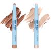 ALLEYOOP 11th Hour Cream Eyeshadow Sticks Bundle - Coffee Break (Matte) & Baby Pearl (Shimmer) - Waterproof, Smudge-Proof, Crease-Proof Eyeshadow for Over 11 Hours view 1
