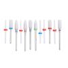 Eujgoov 12pcs Ceramic Milling Cutter Drill Bit Rotary Burrs for Electric Manicure Pedicure Nail File Machine view 1