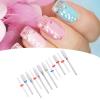 Eujgoov 12pcs Ceramic Milling Cutter Drill Bit Rotary Burrs for Electric Manicure Pedicure Nail File Machine view 4