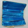 Only My Live Home Jade Handcraft Travel Jewelry Roll Bag 3 Zipper Folding Storage Pouches Silk Brocade Cosmetic Makeup Packaging Clutch Purse Gift (lake blue) view 3