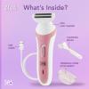 Spa Sciences Ziva Lady Shaver - Advanced Wet & Dry Trimmer - Non-Irritating Shave - for Sensitive Skin - USB Rechargeable - All Skin Types view 4