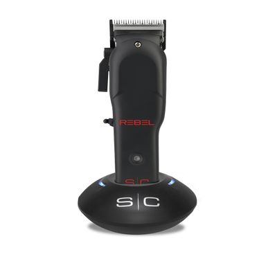 Stylecraft Rebel Professional Super-Torque Cordless Hair Clipper, Black Diamond Carbon Fusion Faper Blades