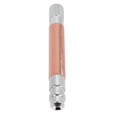 Hand Shaver Handle, Anti Handle Reusable for Safety Razors(copper)