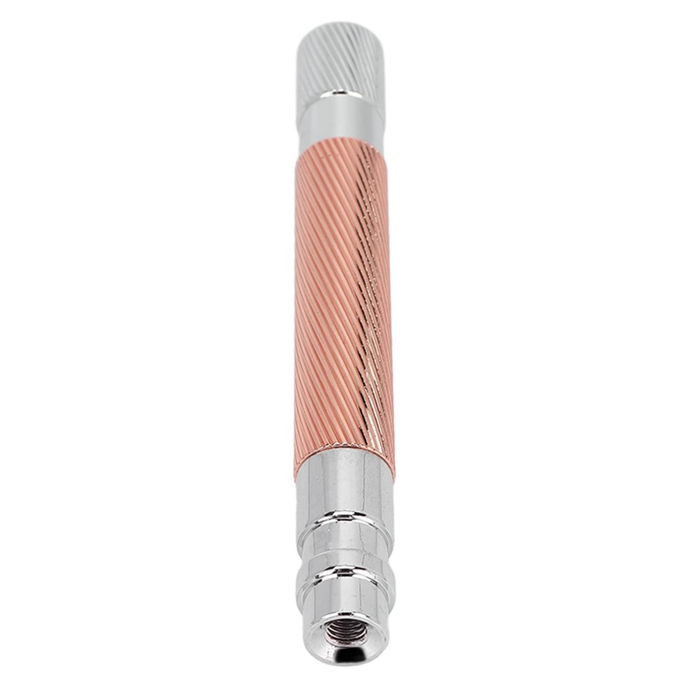 Hand Shaver Handle, Anti Handle Reusable for Safety Razors(copper)