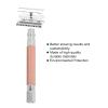 Hand Shaver Handle, Anti Handle Reusable for Safety Razors(copper) view 3