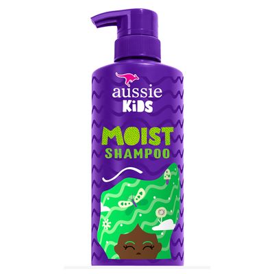 Aussie Kids Moist Sulfate Free Shampoo for Kids, 16 fl oz, Pack of 4