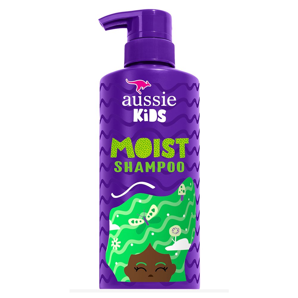 Aussie Kids Moist Sulfate Free Shampoo for Kids, 16 fl oz, Pack of 4