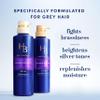 Hair Biology Biotin-Infused Purple Shampoo and Conditioner Set for Grey Hair, Anti-Brassiness, Moisturizing, Color-Safe, Silver & Glowing, Corrects Yellow Tones, 12.8 Fl Oz Each, 2 Pack view 3