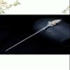 1 Piece Vintage Hair Sticks 12 Months Hairpin, S925 Sterling Silver Hair Chopsticks, Ornate Gilded Embellishment Flower Hair Sticks, Chinese Hair Bun Eternal Jewelry for Bride Women Girl, August Osm view 2