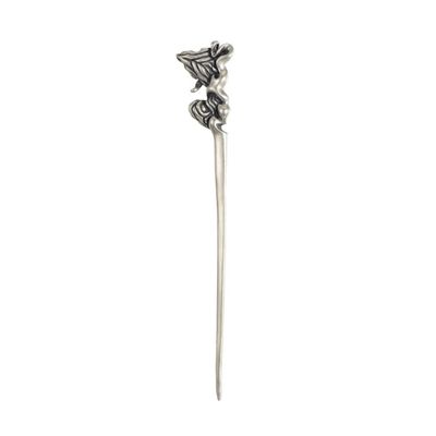 1 Piece Vintage Hair Sticks Hairpin, S925 Sterling Silver Chinese Hair Chopsticks, Mountain Sea Series Neutral Hair Sticks, Goth Hair Bun Eternal Promise Jewelry for Bride Girl Women, Distressed Mo