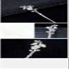 1 Piece Vintage Hair Sticks 12 Months Hairpin, S925 Sterling Silver Hair Chopsticks, Ornate Gilded Embellishment Flower Hair Sticks, Chinese Hair Bun Eternal Jewelry for Bride Women Girl, February A view 3
