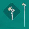 1 Piece Vintage Hair Sticks 12 Months Hairpin, S925 Sterling Silver Hair Chopsticks, Ornate Gilded Embellishment Flower Hair Sticks, Chinese Hair Bun Eternal Jewelry for Bride Women Girl, November C view 1