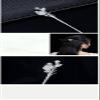 1 Piece Vintage Hair Sticks 12 Months Hairpin, S925 Sterling Silver Hair Chopsticks, Ornate Gilded Embellishment Flower Hair Sticks, Chinese Hair Bun Eternal Jewelry for Bride Women Girl, October Co view 3
