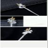 1 Piece Vintage Hair Sticks 12 Months Hairpin, S925 Sterling Silver Hair Chopsticks, Ornate Gilded Embellishment Flower Hair Sticks, Chinese Hair Bun Eternal Jewelry for Bride Women Girl, July Sunfl view 3