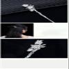 1 Piece Vintage Hair Sticks 12 Months Hairpin, S925 Sterling Silver Hair Chopsticks, Ornate Gilded Embellishment Flower Hair Sticks, Chinese Hair Bun Eternal Jewelry for Bride Women Girl, March Peac view 3