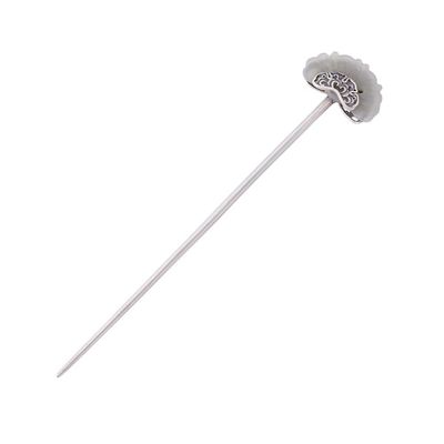 1 Piece Vintage Hair Sticks Butterfly Hairpin, S925 Sterling Silver Hair Forks Hair Comb, Ornate Jade Hair Sticks, Decorative Distressed Hair Bun Eternal Jewelry for Bride Women Girl, Hair Sticks 5