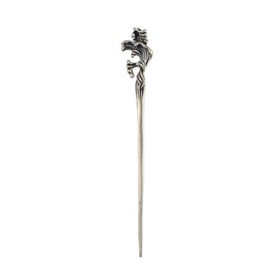 1 Piece Vintage Hair Sticks Hairpin, S925 Sterling Silver Chinese Hair Chopsticks, Mountain Sea Series Neutral Hair Sticks, Goth Hair Bun Eternal Promise Jewelry for Bride Girl Women, Distressed Wa