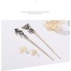 1 Piece Vintage Hair Sticks Hairpin, S925 Sterling Silver Chinese Hair Chopsticks, Mountain Sea Series Neutral Hair Sticks, Goth Hair Bun Eternal Promise Jewelry for Bride Girl Women, Distressed Wa view 3