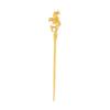 1 Piece Vintage Hair Sticks Hairpin, S925 Sterling Silver Chinese Hair Chopsticks, Mountain Sea Series Neutral Hair Sticks, Goth Hair Bun Eternal Promise Jewelry for Bride Girl Women, Gold Plated W view 1