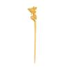 1 Piece Vintage Hair Sticks Hairpin, S925 Sterling Silver Chinese Hair Chopsticks, Mountain Sea Series Neutral Hair Sticks, Goth Hair Bun Eternal Promise Jewelry for Bride Girl Women, Gold Plated M view 1