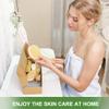 AIFEIVICO Dry Brushing Body Brush, Natural Boar Bristle Dry Brush, Bamboo Exfoliating Body, Face, Foot, Long Handle Back Scrubber Brush, Meridian Pressure for Lymphatic, Cellulite view 2