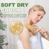 AIFEIVICO Dry Brushing Body Brush, Natural Boar Bristle Dry Brush, Bamboo Exfoliating Body, Face, Foot, Long Handle Back Scrubber Brush, Meridian Pressure for Lymphatic, Cellulite view 3