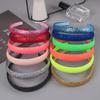 12 Colors Sparkle Plastic Headbands For Girls,Glitter 2 cm Thin Head Bands No Slip Fashion Girls Hard Toddler Hairbands view 2