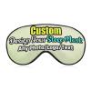Custom Travel Sleep Mask Design Your Own Customized Eye Mask with Photo Text Logo Blackout Eye Polyester for Lunch Break, Hotel, Aircraft Beige Style02 view 1