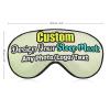 Custom Travel Sleep Mask Design Your Own Customized Eye Mask with Photo Text Logo Blackout Eye Polyester for Lunch Break, Hotel, Aircraft Beige Style02 view 3