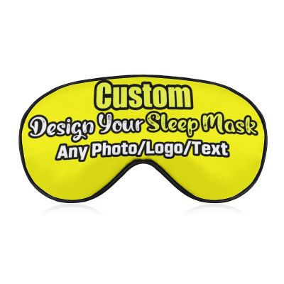 Custom Sleep Mask Add Funny Design, Personlized Photo Sleeping Mask Customizable Gifts, Custom Text Eye Mask Adjustable and Soft White Style40