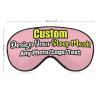 Custom Sleep Mask Add Funny Design, Personlized Photo Sleeping Mask Customizable Gifts, Custom Text Eye Mask Adjustable and Soft LightPink Style20 view 3