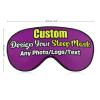 Custom Sleep Mask Add Funny Design, Personlized Photo Sleeping Mask Customizable Gifts, Custom Text Eye Mask Adjustable and Soft Purple Style28 view 3